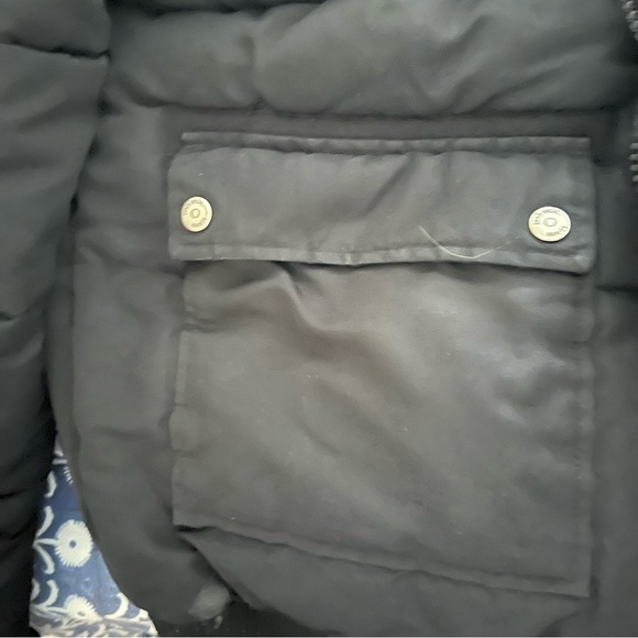 Ecko Puffer Hooded Oversized Black Jacket Medium - Picture 4 of 10